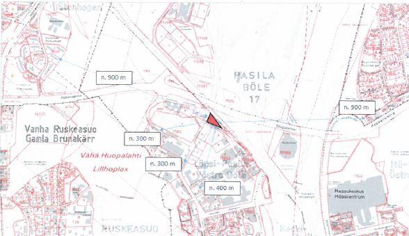 Helsingin kaupunki Pöytäkirja 4 (8) kallioleikkaus muodostaa meluesteen lähimpiin liikerakennuksiin päin.