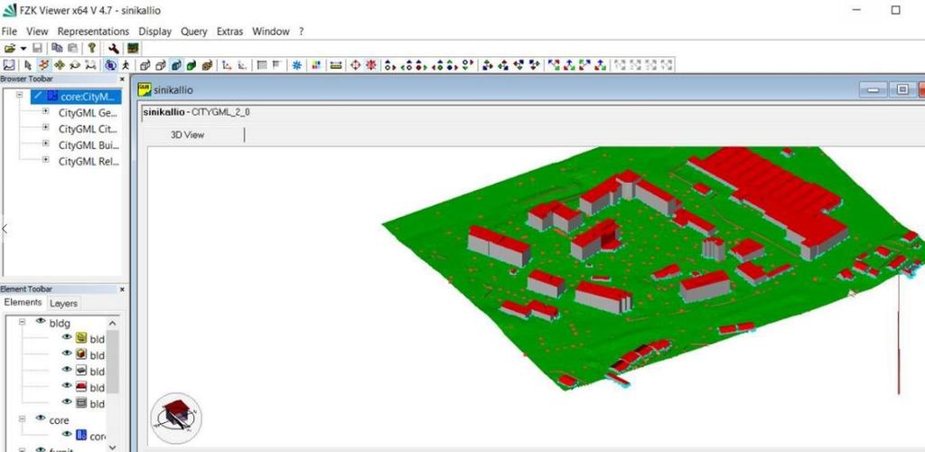 Seuraavaksi kokeilin AutoCAD Map 3d 2019. En ollut juurikaan käyttänyt AutoCAD-tuotteita, niin jouduin turvautumaan aineiston tuomisessa ohjelmiston Help-osion ohjeisiin.