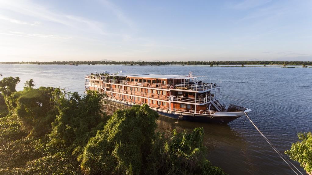 Laiva Indochine Tervetuloa Mekong-joelle, joka on yksi maailman suurimmista joista. Mahtavalla Mekongilla risteillään vuonna 2008 rakennetulla tyylikkäällä r/v Indochine-aluksella.