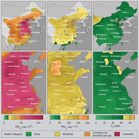 Rohde RA, Muller RA (2015) Air Pollution in China: Mapping of Concentrations and Sources. PLoS ONE 10(8): e0135749. doi:10.1371/journal, pone.0135749 Fig 3.