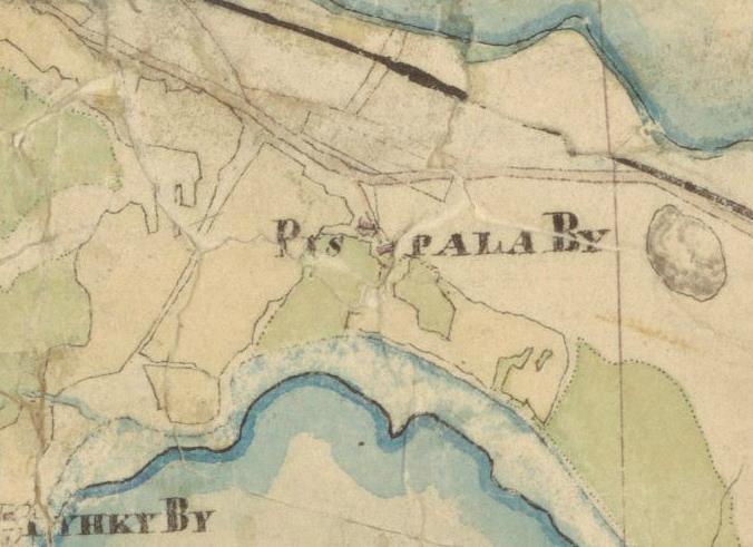6 Ote pitäjänkartasta vuodelta 1847 (Pirkkala 2132 09).