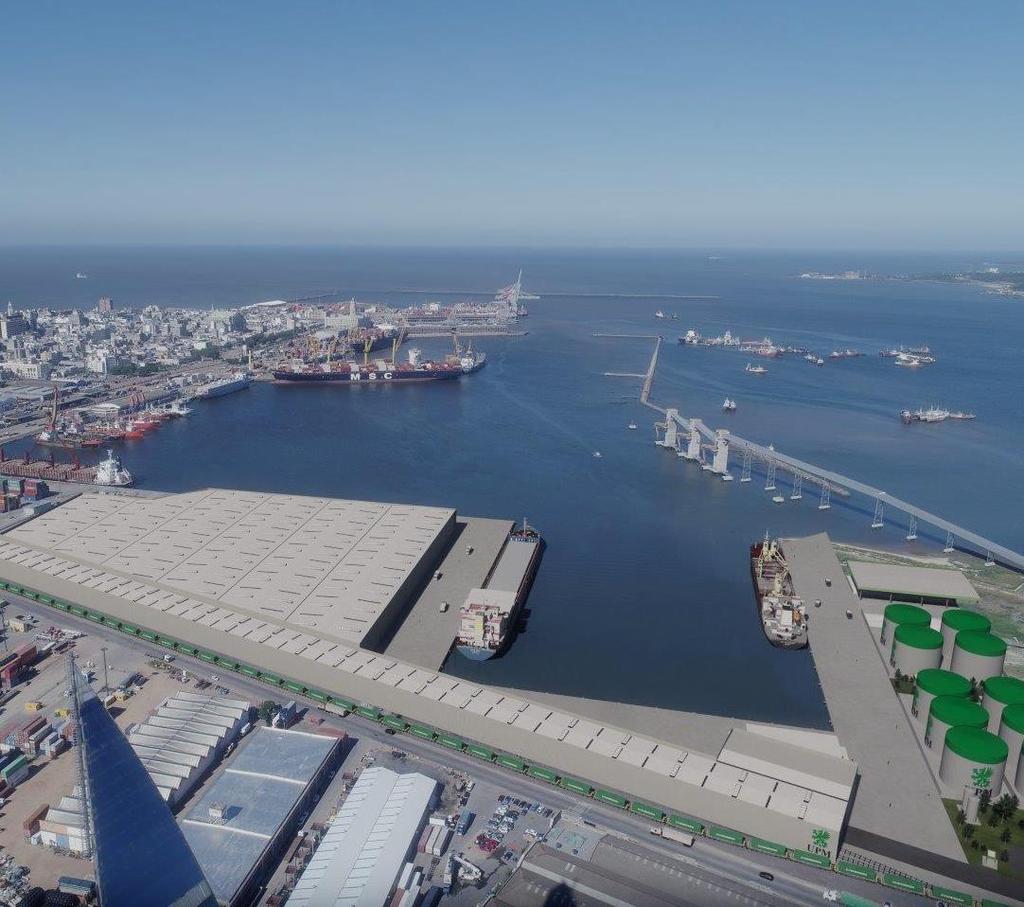 Tehokas logistinen kokonaisuus UPM investoi 28 miljoonaa dollaria Montevideon syväsatamaan Suora junayhteys tehtaalta nykyaikaiseen satamaterminaaliin muodostaa tehokkaan toimitusketjun