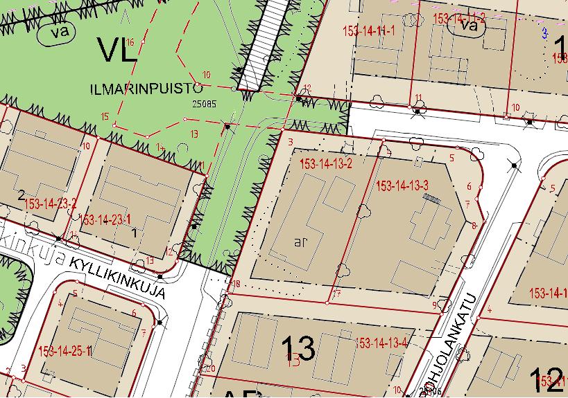 Onnela Voimassa olevat asemakaavat Vuonna 1976 vahvistetussa kaavassa