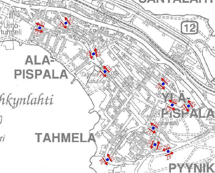 TAMPEREEN KAUPUNKI 16(42) päin ajettiin siis hieman lujempaa kuin koulun suuntaan.