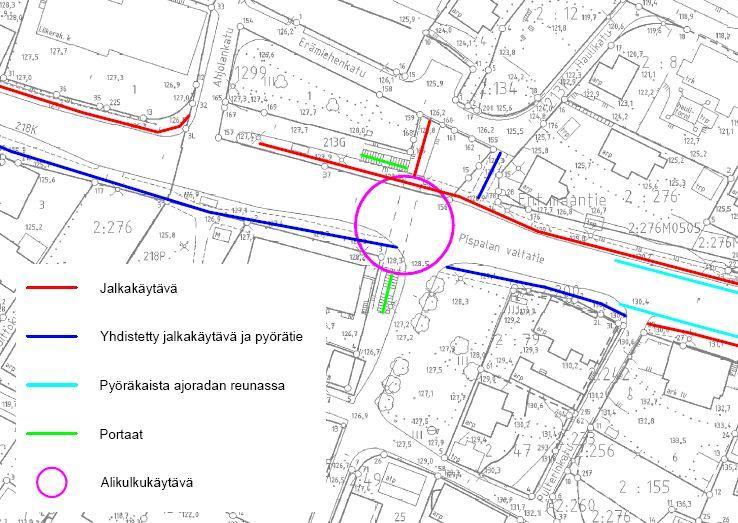 TAMPEREEN KAUPUNKI 23(42) Ylä-Pispalan ja Pyynikin metsissä kulkevien väylien viitoituksessa on epäselvyyttä kunnossapidon suhteen.