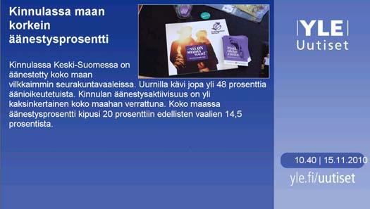 Sivu 4(8) 1.2. Näyttöjen sijoituspaikat ja sisältökanavat Sisältökanavat on merkattu tunnistamisen helpottamiseksi eri väreillä.