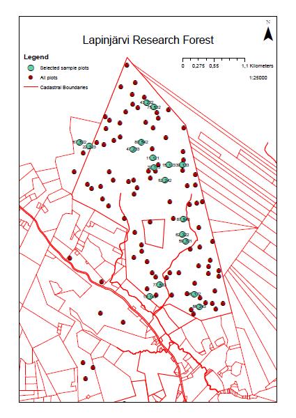 Appendix 1 Map of Sample Plots