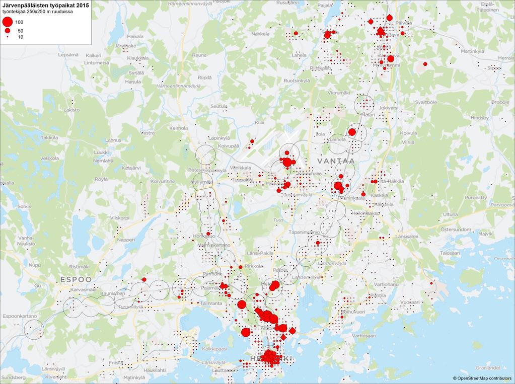 SYKE ja TK 2015 Järvenpää 5 274 Helsinki 5 048 Vantaa 2 655 Espoo+Kauniainen 688 Tuusula 1 295 Kerava 991 Sipoo 142 Kirkkon.