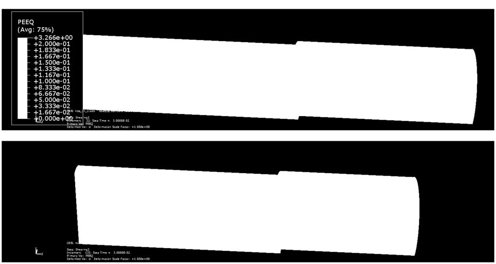 design variant is insignificant at the same type of shear (Posiva 2013).