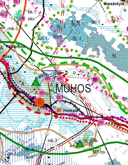 Muhoksen kunta, Puhakan alueen asemakaavamuutos 2 / 5 1 SUUNNITTELUALUE Suunnittelualue sijaitsee noin 1,5 km Muhoksen kunnan keskustasta koilliseen, Leppiniementien itäpuolella.