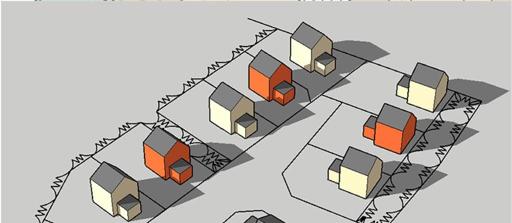 tontilla 200 k-m2 + t 30 k-m2 kerrosluku II rakennusala, harjansuunta