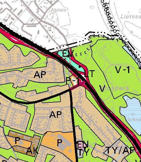 SUUNNITTELU- JA VAIKUTUSALUE Suunnittelualue sijaitsee Kairatien loppupäässä Talvitien ja Kairatien kulmauksessa. Vaikutusalue käsittää lähialueen tie-, katu-, kortteli ja virkistysalueita.