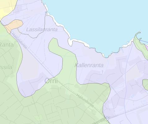 3 Suunnittelualueen maaperä (Kuva 2) on savista/silttistä ja pinnassa on ohuehko hiekkakerros. Lisäksi alueella on pohjavesi lähellä maanpintaa, joten alue ei sovellu hulevesien imeyttämiseen.