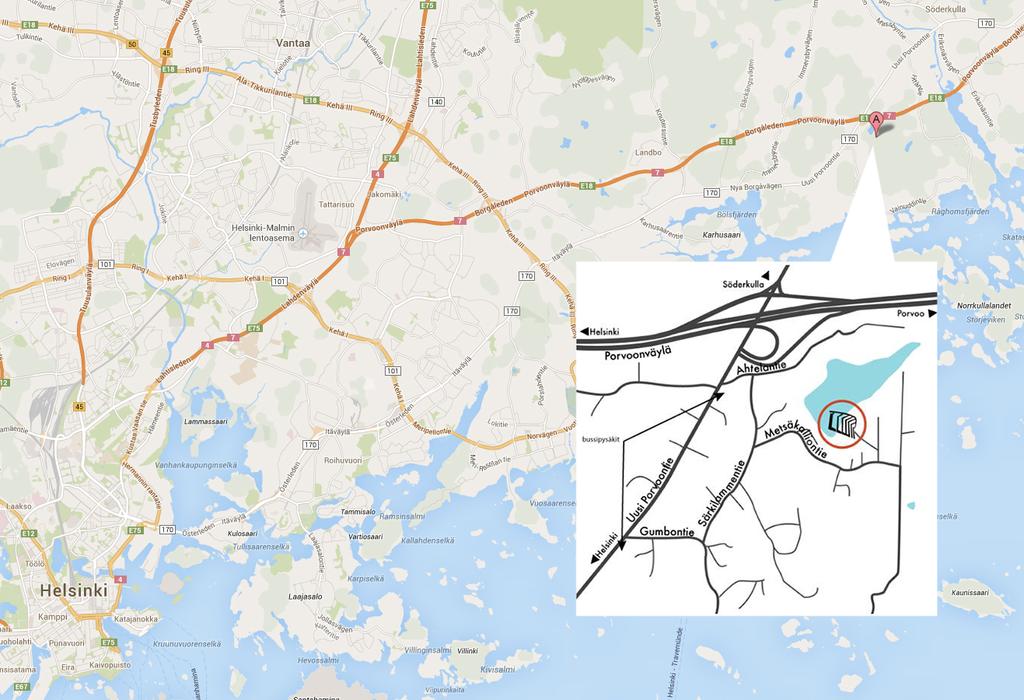 Majan sijainti kartalla ÖITÄÄSAJAM