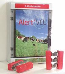 Poikivan eläimen hännän aktiivisuus eli hännän nostelu alkaa yleisimmin kuusi tuntia ennen varsinaista poikimista. (Mononen ym. 2013.) KUVA 7. Alert Vel poikimasensori (Agritechnologies s.a.) RADCO-poikimasensori mittaa eläimen emättimen lämpötilaa viiden minuutin välein.