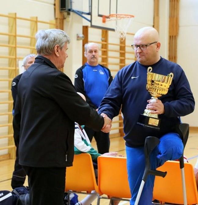 Pekka Nygren (Kuva: KSI) Kotka-turnaus oli Pekalle vain yksi mukava lisähomma Kotkan Seudun Invalidien järjestötoiminnan ja KSI-Kotkan ististoimintojen hoitamisten ohella.