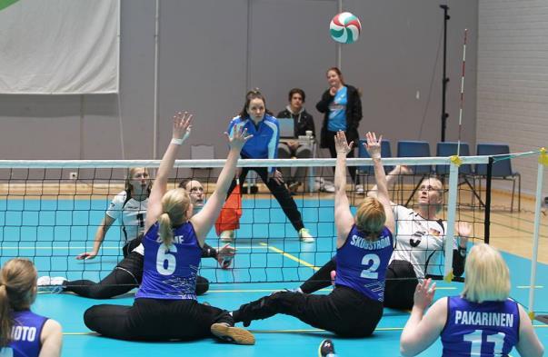 Suomi-Saksa Pajun pelissä (Kuva: VAU/Lauri Jaakkola) Suomen naiset jäivät kuudessa pelaamassaan erässä alle 20 pisteeseen ja kolmessa alle 15:sta.