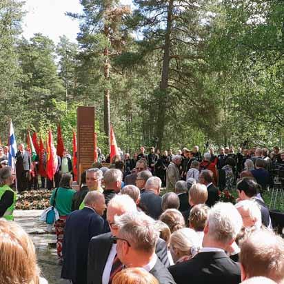 Arkisto osallistui useisiin muistotilaisuuksiin. Tie Tammisaareen 100-vuotismuistotapahtuma 9.6.2018. Kuvaaja: Pasi Pursiainen. Herttoniemen uusiin tiloihin saatiin 4604,40 juoksumetriä.