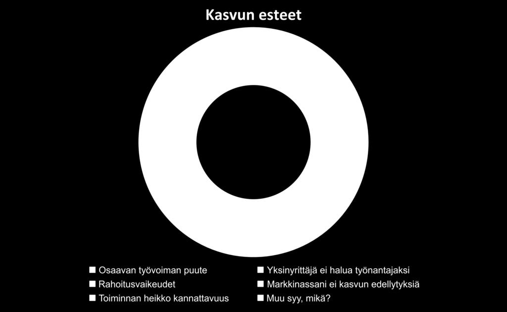 Mitkä ovat keskeiset kasvun esteet yritystoiminnassasi?