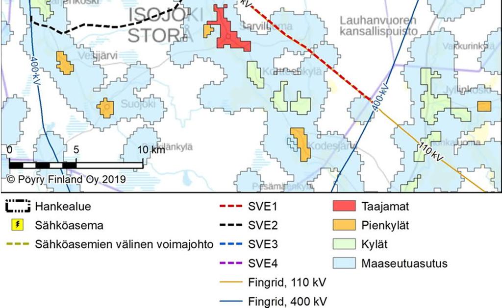 Lähimmät kylät: Vanhakylä, Orhikylä, Lähteenkylä, Heikkilä, Uuro, ja Rajamäenkylä Lähimmät