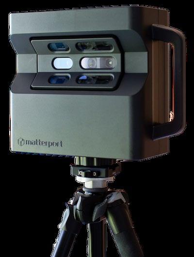 MatterPort SMA-casessa 3D huoneskannaukseen alun perin suunniteltu laite