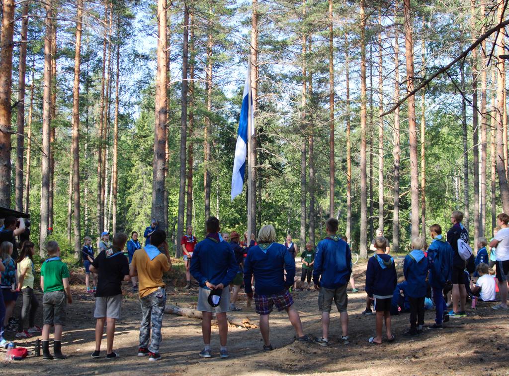 toisen leiripäivän tunnelmia Toinen