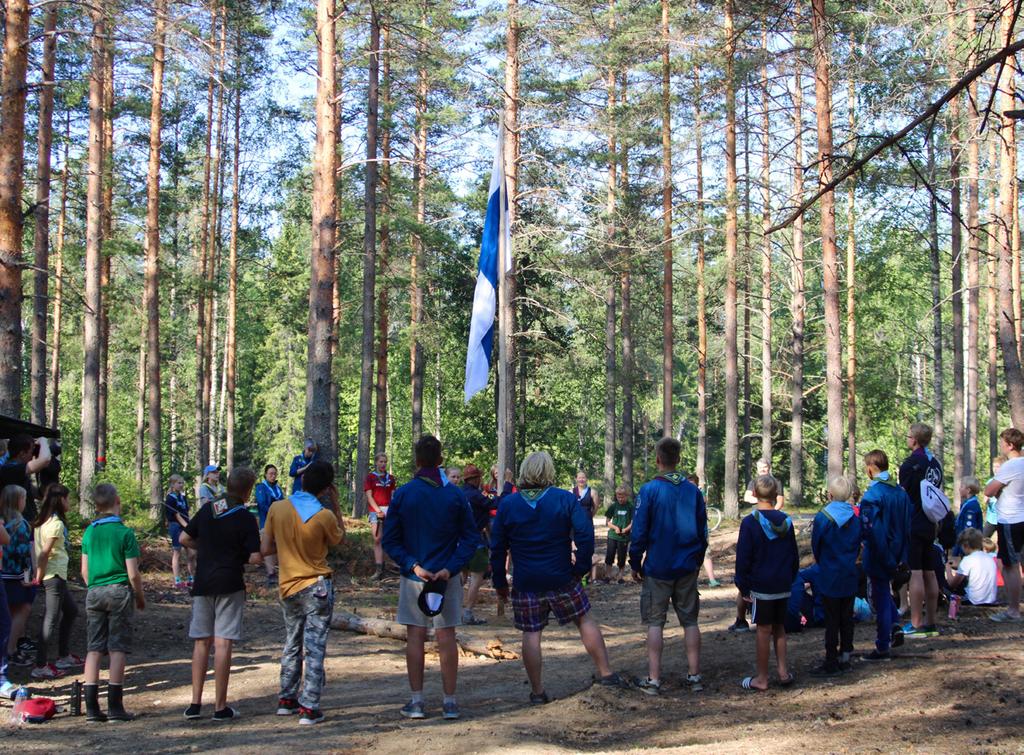 toisen leiripäivän tunnelmia Toinen