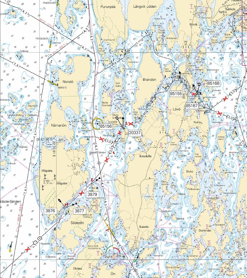 ( Traficom, Helsinki/Helsingfors 2019 ) Tm/UfS/NtM 10 10.04.2019 *71 /2019 (2019-04-10) Suomi. Saaristomeri. Kaapeli välille Hanko - Utö.
