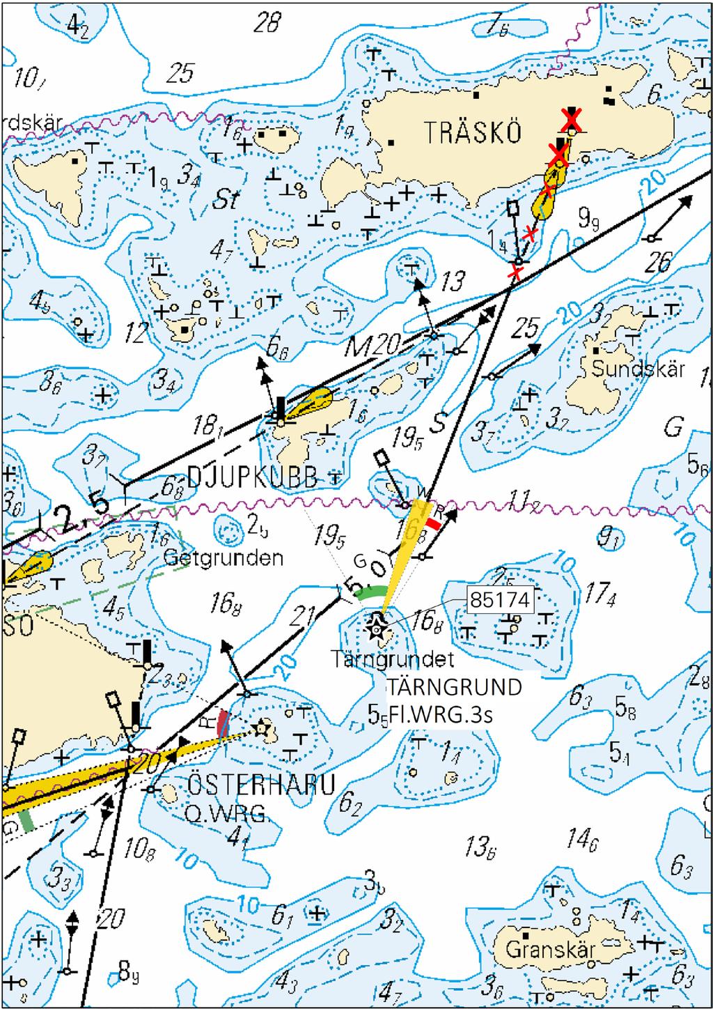 ( Traficom, Helsinki/Helsingfors 2019 ) Tm/UfS/NtM 9 31.03.2019 *60 /2019 (2019-03-29) Suomi. Suomenlahti. Helsinki. Hernesaari. Turvalaitteet. Väylät. Alueet ja rajat Finland.