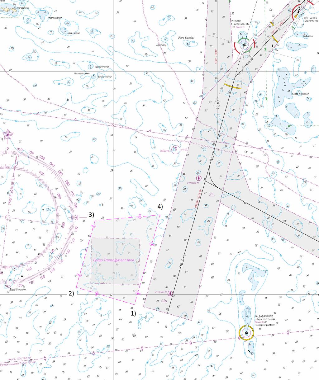 ( Traficom, Helsinki/Helsingfors 2019 ) Tm/UfS/NtM 8 20.03.2019 *49 /2019 (2019-03-20) Suomi. Suomenlahti. Raasepori. Espingskär-Träskö -väylä (2.5 m). Väylänosa on avattu liikenteelle. Väylät.