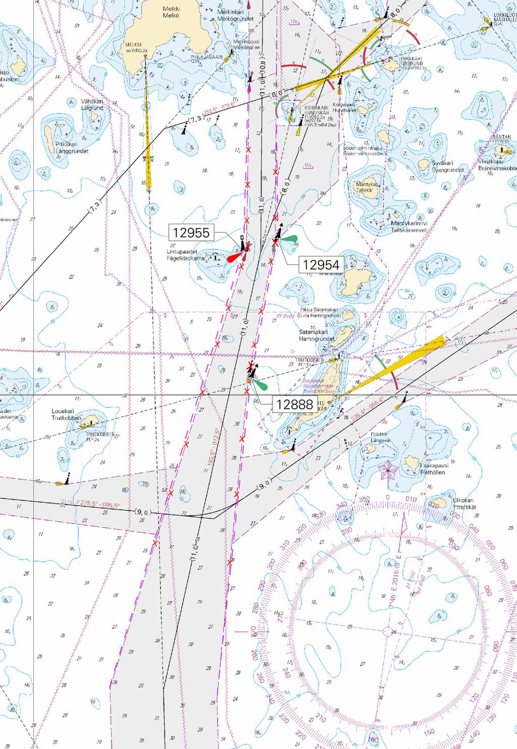 ( Traficom, Helsinki/Helsingfors 2019 ) Tm/UfS/NtM 8 20.03.2019 *47 /2019 (2019-03-20) Suomi. Suomenlahti. Hanko. Tilapäiset viitat poistettu. Turvalaitteet.