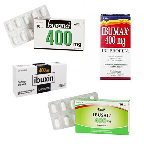 Ibuxin, Ibusal NAPROKSEENI 250-500mg x 2, puoliintumisaika 12-15h 250mg valmiste