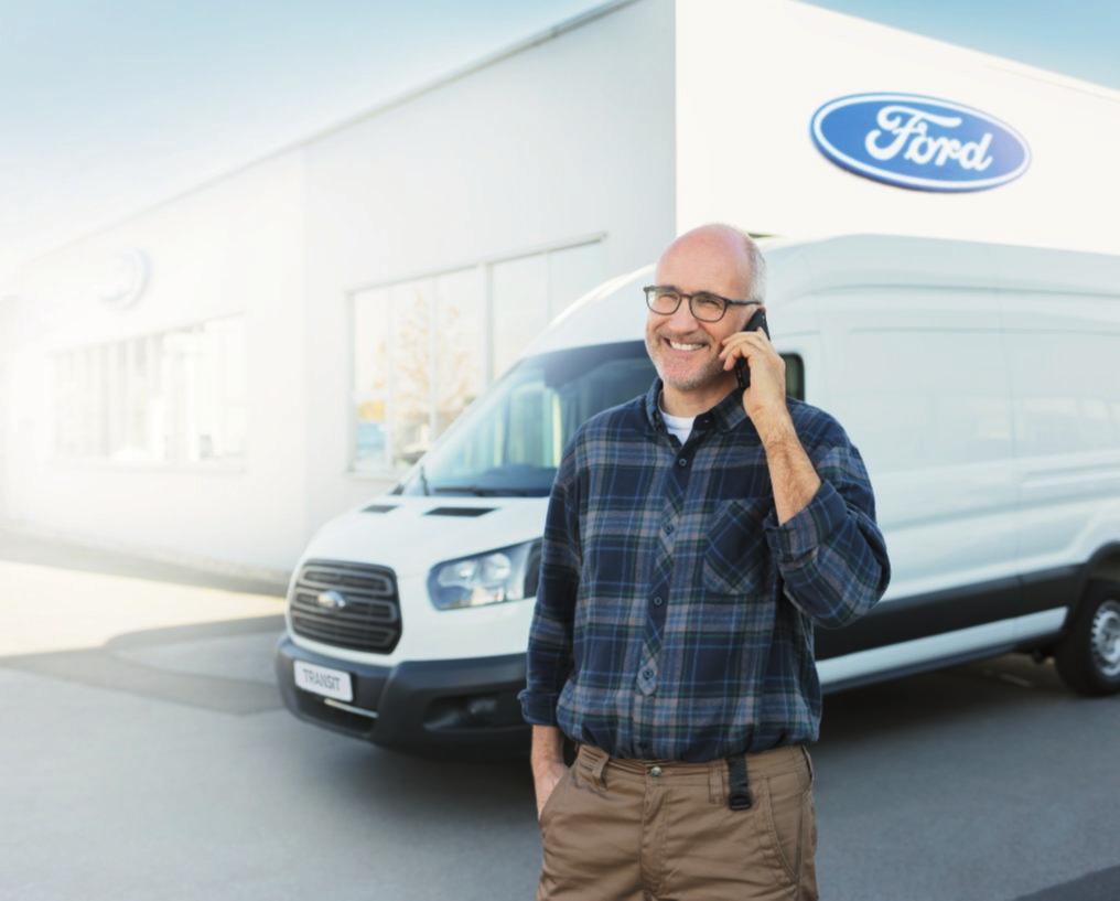Liiketoimintaa tien päällä. Ford-jälleenmyyjä Laaja Fordjälleenmyyjäverkosto varmistaa luotettavat, turvalliset ja varmat ajokilometrit kaikissa tilanteissa - myynnissä, rahoituksessa ja huollossa.