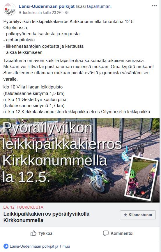 Pyöräilyviikko 3.5.