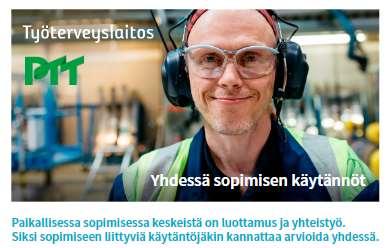 Paikallisen sopimisen hyvät käytänteet opittavissa Onnistumiset ja