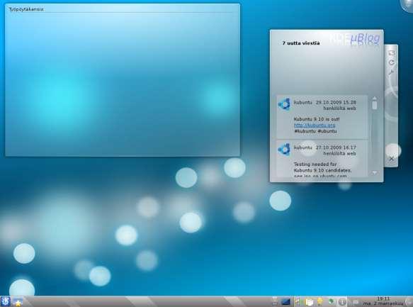 Kubuntu Kubuntu tarjaa graafisen perushjelmistn KDE:n KDE n mderni, runsailla asetuksilla ja laajalla