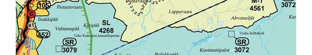 1 Maakuntakaava Ranta-asemakaavoitettava alue sijoittuu Pohjois-Lapin maakuntakaavan M-1 alueelle (4562).