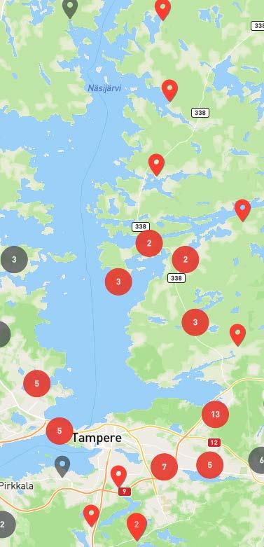 3.1 Omakotitonttien tarjonta Tampereella, yksityiset myyjät Tilanne