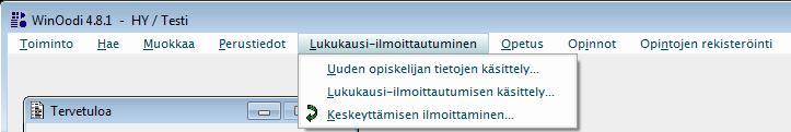 Tutkinnon rekisteröiminen Tutkinnon rekisteröinti sisältää seuraavat vaiheet: Tarkista, että tutkintoon liittyvän tutkinnonsuoritusoikeuden opintokohderivit koulutusohjelma, pääaine/opintosuunta,