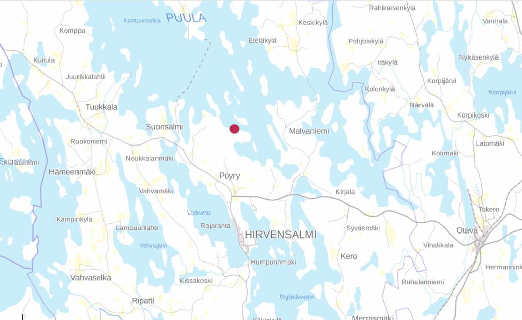 Puulan rantayleiskaavan muutos 2018, Aholan tila 1 1.