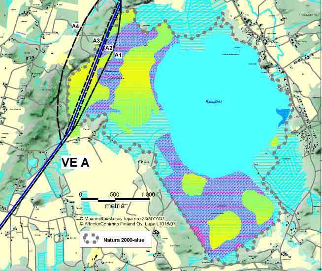 400 kv voimajohto Hyvinkä-Hikiä 33 5.1.3 Natura 2000 -kohteet Järvisuo-Ridasjärven Natura 2000-alue Järvisuo-Ridasjärven Natura-alue (FI0100052) sijaitsee Hyvinkään kaupungin itäosassa (kuva 24).