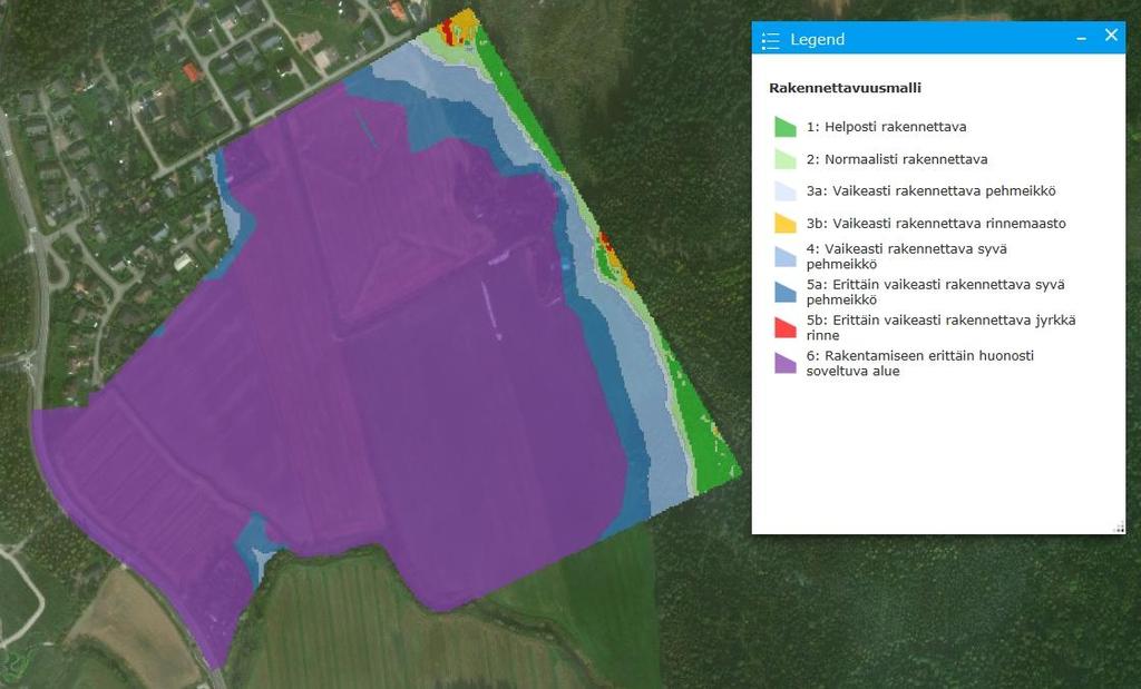 3. Maaperän rakennettavuusmalli ja -kartta Rakennettavuusmalli perustuu olemassa oleviin paikkatietoihin (mm.