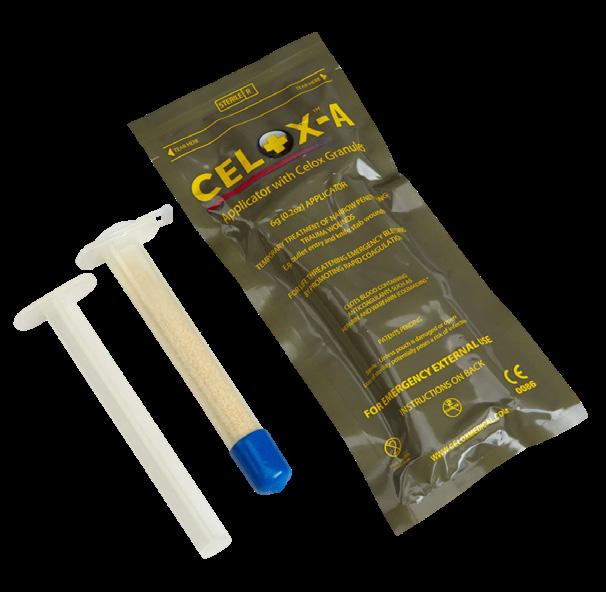 Celox toimii myös silloin, kun perinteiset menetelmät (paineside, kiristysside)