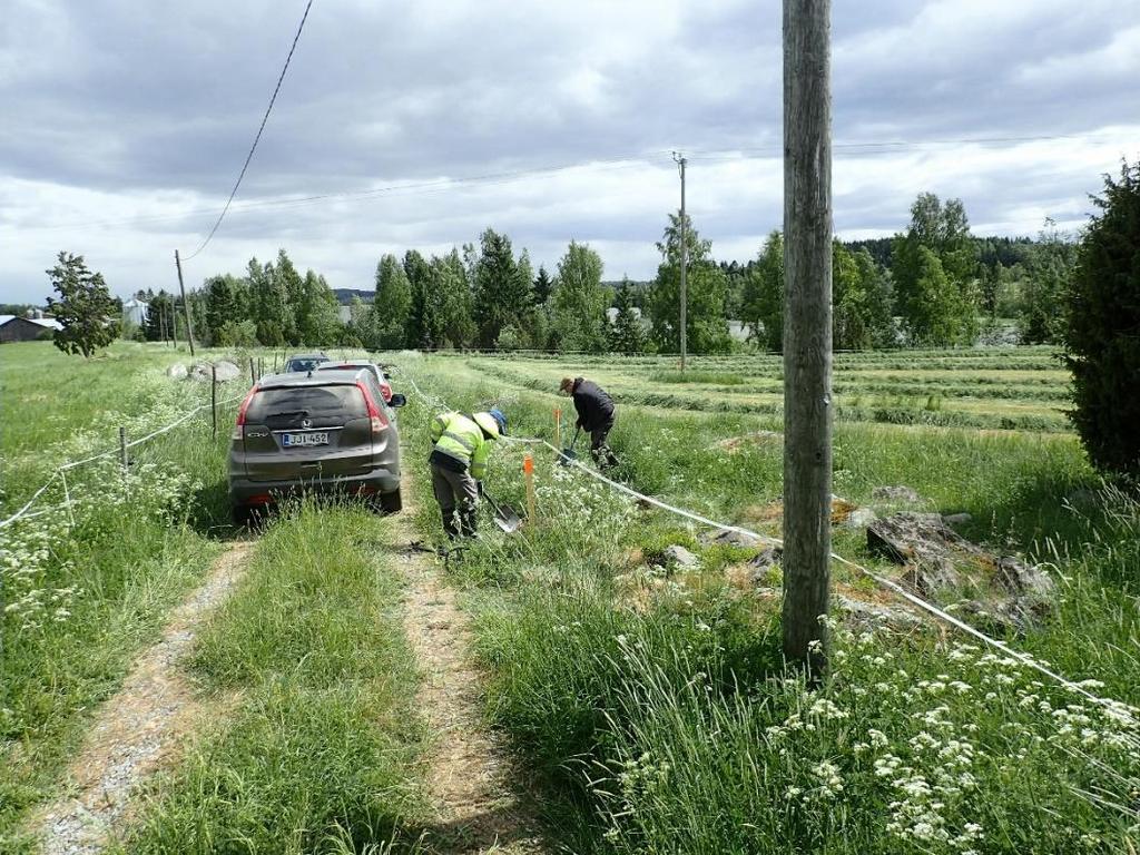 11 Sami Salmela kävi paikalla 6.6.2018, jolloin Salmela ja Tiainen kävivät kaapelilinjat läpi maastossa.