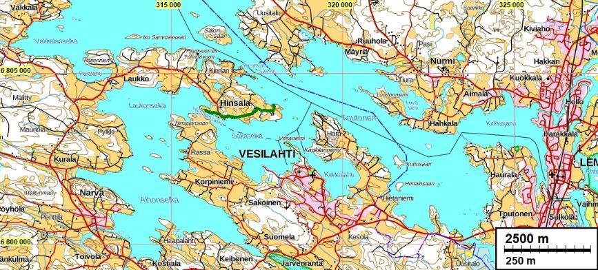 3 Kartat Tutkimusalueet sijoittuvat vihreän viivan