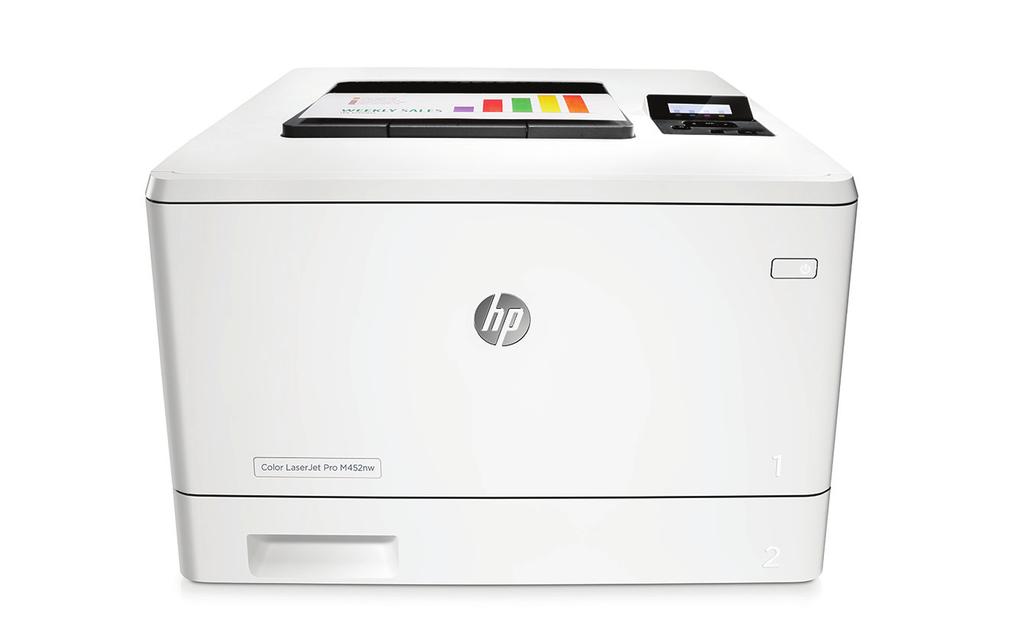 Tiedot HP Color LaserJet Pro M452 -sarja Hämmästyttävää nopeutta. Tehokasta tietoturvaa.