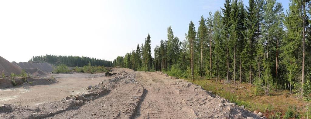 Kallio-Malmgårdin alueen maisemaa nykytilassa Myrskyläntien itäpuolelta kohti kaakkoa ja etelää.