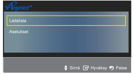 Kun kytket laitteet edellä esitetyllä tavalla, optinen liitäntä käyttää vain kaksikanavaista ääntä.