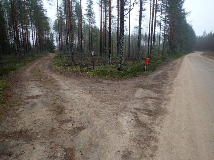 Vasen kuva: Linjan länsiosaa, kuvattu