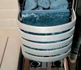 Mitoiltaan kahden hengen sauna on tilavan suihkukaapin kokoinen, 1130 x 1130 mm, ja mahtuu nykyisten standardien mukaan mitoitettuun kylpyhuoneeseen.